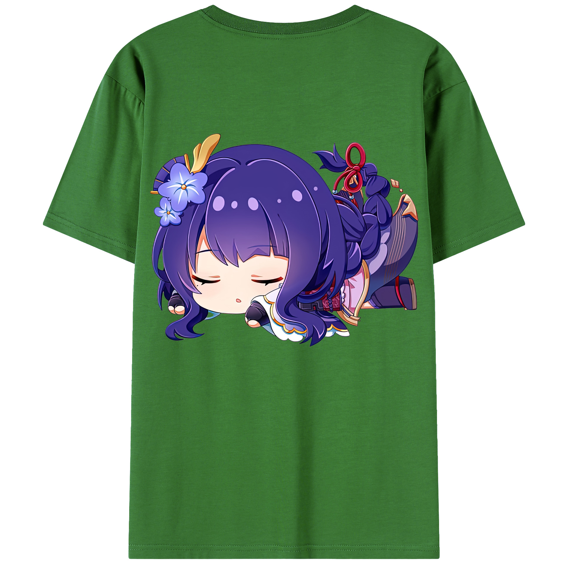 げんし神 雷電将軍 らいでんしょうぐん genshin Raiden Shogun レディース半袖Tシャツ(バックプリント)